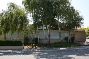 Street view of a building with Knights of Columbus sign.